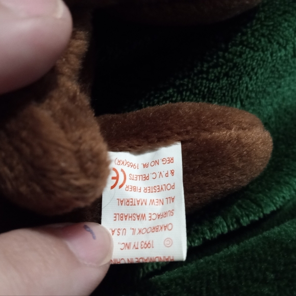 Chocolate moose beanie baby - Picture 2 of 5